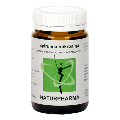 Naturpharma spirulina mikroalga tabletta 120 db