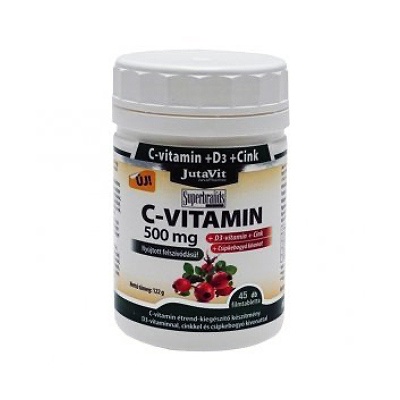 Jutavit c-vitamin 500mg+D3+csipkebogyó kivonattal 45 db