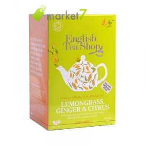 ETS BIO CITROMFŰ TEA GYÖMBÉR & CITRUS 20X1,5G, 30 g